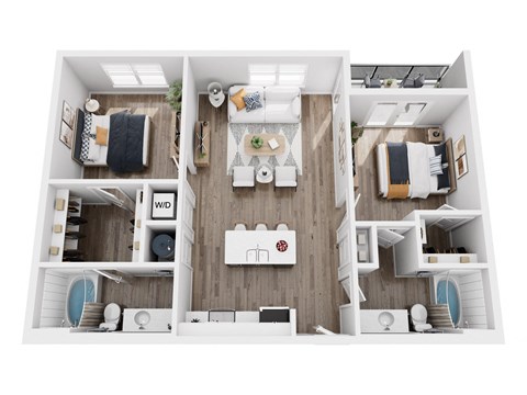 a 1 bedroom floor plan  395